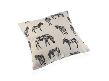 Párna 100 % poliészter (15 x 45 x 45 cm) Zebra