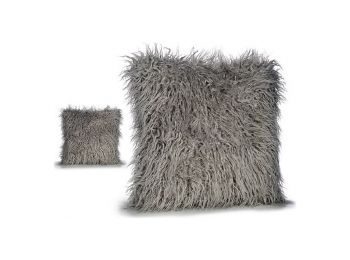 Párna Szürke (45 x 1 x 45 cm) Műbőr