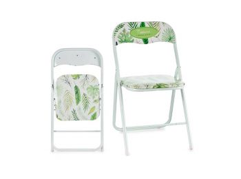 Összecsukható Szék Fehér PVC (45 x 78 x 44 cm)