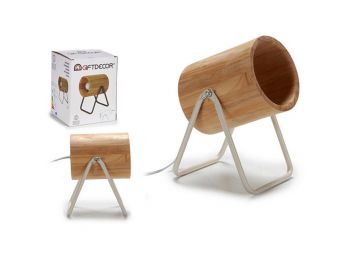 Flexo/Asztali lámpa Fehér Fa Fém Fehér (15 x 20 x 15 cm)