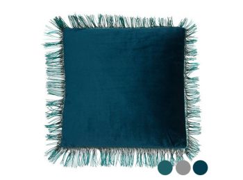 Párna Fringes (45 x 10 x 45 cm) Poliészter Kék