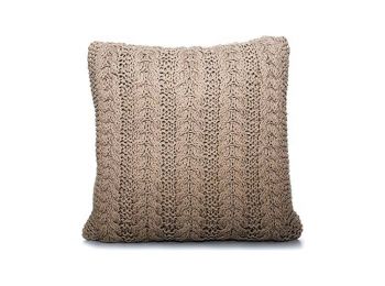 Párna Gyapjú (60 x 20 x 60 cm) Bézs szín