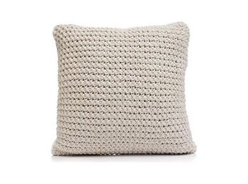 Párna Gyapjú Krémszín (60 x 20 x 60 cm)