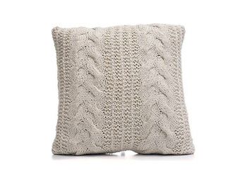 Párna Gyapjú (60 x 20 x 60 cm) Krémszín