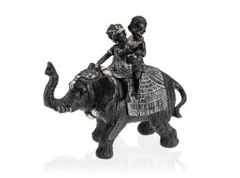 Dekoratív Figura Gyanta (12 x 24 x 27,2 cm) Elefánt