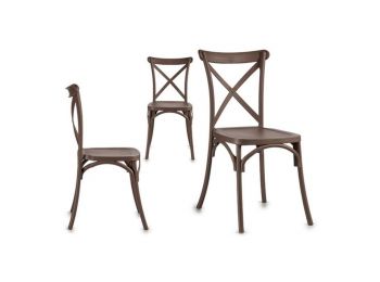 Étkezőszék Szürke Fa Fa (51 x 89,5 x 46 cm)