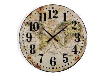 Falióra Map World Fa MDF (80 x 6 x 80 cm)