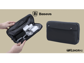 Baseus kézi táska,Extra digital tároló, L-es - Sötét szürke