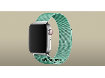 Apple Watch órához Milanese fém szíj 42/44 mm méretben - Menta