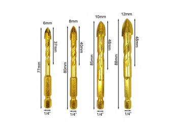 Kerámia és üveg fúrószár készlet