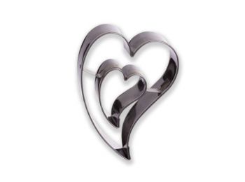 Ferde szív lyukas közepű linzer kiszúró