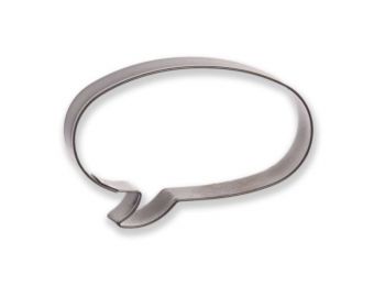 7 cm-es ovális szóbuborék kiszúró forma