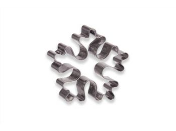 Rozsdamentes 7 cm-es lekerekített hópehely süti kiszúró