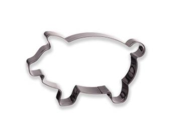 Nagy méretű malac alakú süti kiszúró