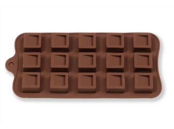 15 adagos négyzet alakú szilikon bonbon forma
