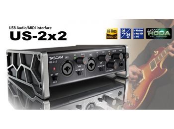 Tascam US-2x2 Audio/Midi interfész (2 in/2 out)