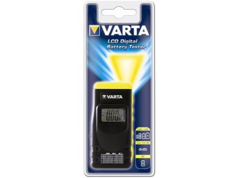 Elemteszter, LCD kijelzővel, VARTA (VADET)