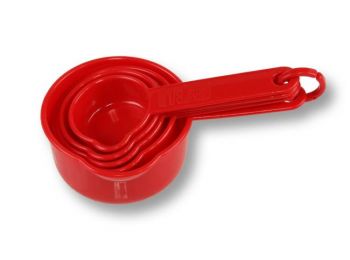 Bögrés süteményekhez mérőkanál készlet