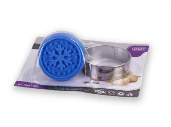 Hópehely mintás sütipecsét kiszúróval