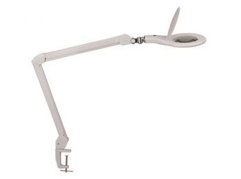 Asztali lámpa, LED, nagyító, felfogatható, MAUL Makro, fehér (VLM8263302)