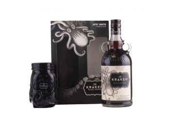 Kraken Black Spiced rum 0,7 40% pdd. + pohár