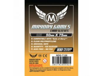 Kártyavédő tok - (100 db) - 50 mm x 75 mm - Mayday Games MDG-7126