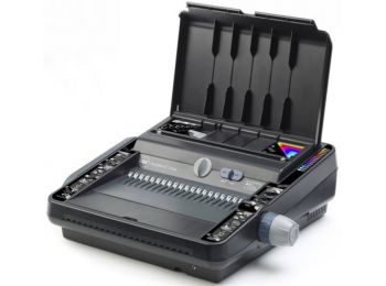 Spirálozógép, fém és műanyag spirálkötéshez, elektr