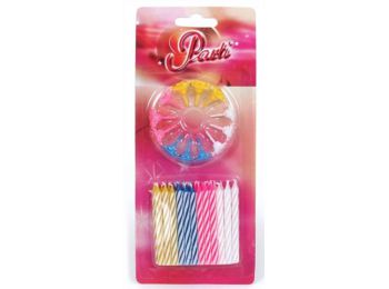 Gyertya, születésnapi, 24+12 db tartó (PT62003)