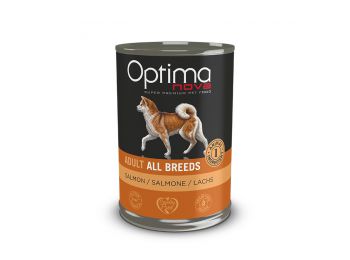 Visán Optimanova Dog Adult Salmon&Potato kutya konzerv 