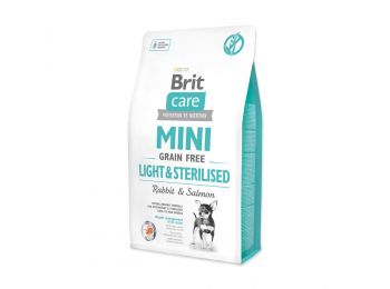 Brit CARE Mini Light&Sterilised ( Nyúl és Lazac ) kutyatáp 7 kg