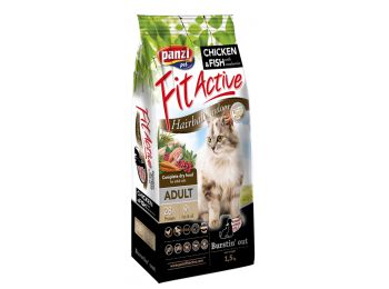 Panzi FitActive Cat Hairball-Indoor Csirke,Hal&Vörös áfonya Macskatáp 300 g