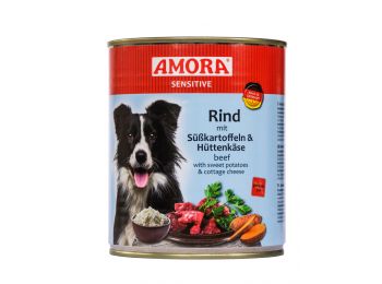 Amora Sensitive Konzerv 800g Marha&Édesburgonya&Tú