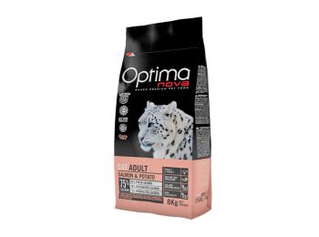 Visán Optimanova Cat Adult Salmon&Potato Grain Free 8 k