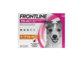 Frontline Tri-Act SpotOn Kutya S 5-10 kg 3 pipetta/doboz