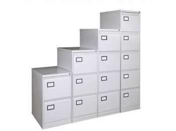 Függőmappatároló fémszekrény, 4 fiókos, VICTORIA, sz�