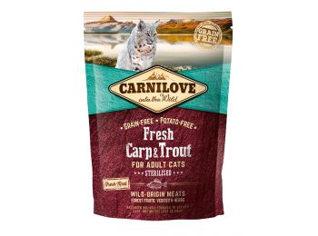 CarniLove Fresh Adult Cat ponty&pisztráng sterilised ma