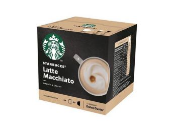Kávékapszula, 12 db, STARBUCKS by Dolce Gusto®, Latte Macchiato (KHK719)