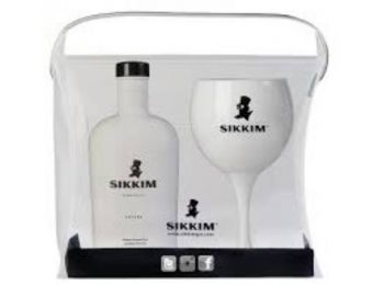 Sikkim Privée Gin -fehér- 40% 0,7 dd. + pohár