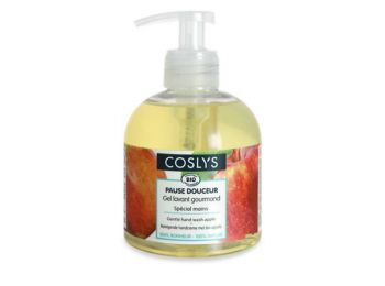 Folyékony szappan, bio, kézkímélő, 0,3 l, COSLYS, alma (KHH638)