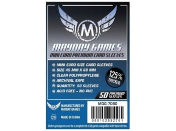 Kártyavédő tok - (50 db) - 45 mm x 68 mm - Mayday Games Prémium MDG-7080