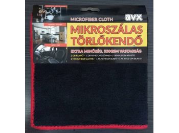 AVX PRO 40*40+40*20cm-es törlőkendő szett-Fekete/Szürke