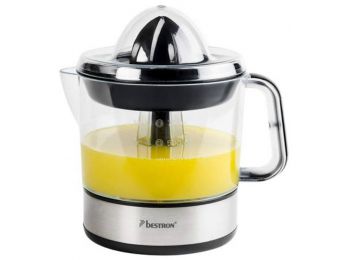 Citrus facsaró, 0,7 l, BESTRON, fekete-inox (KHKGB032)