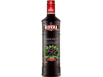 Royal Vodka fekete ribizli 0,5 L 37,5% + ajándék Royal pohár