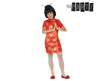 Gyerek Jelmez Kínai lány Piros 5-6 Év