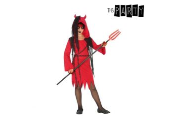 Gyerek Jelmez Démonlány Piros Fekete (4 db) 7-9 Év