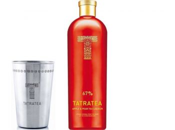 Tatratea 67% alma & körte tea likőr 0,7L (Ajándék Tatra Tea Pohárral)