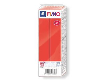 Gyurma, 454 g, égethető, FIMO Soft, indián piros (FM80212