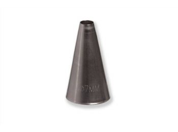 7 mm-es kerek nagyméretű díszítőcső
