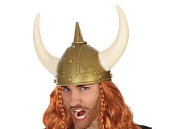 Viking sisak Arany szín Szarvak