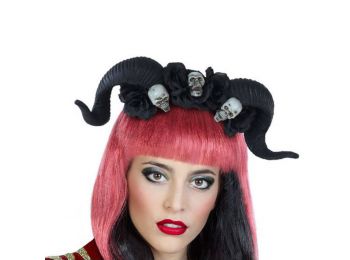 Fejpánt 112377 Fekete Szarvak